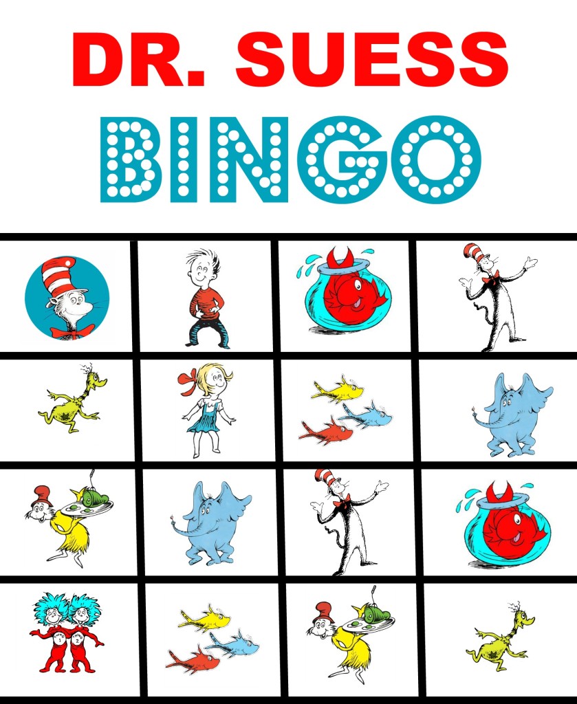 Happy Birthday Dr Suess And FREE Printable BINGO Game