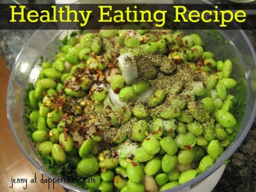 healthy eating recipe edamame spinach hummus @dapperhouse