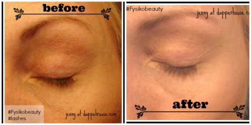#Fysikobeauty before and after lashes