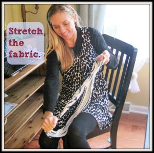 DIY Scarf Stretch it out