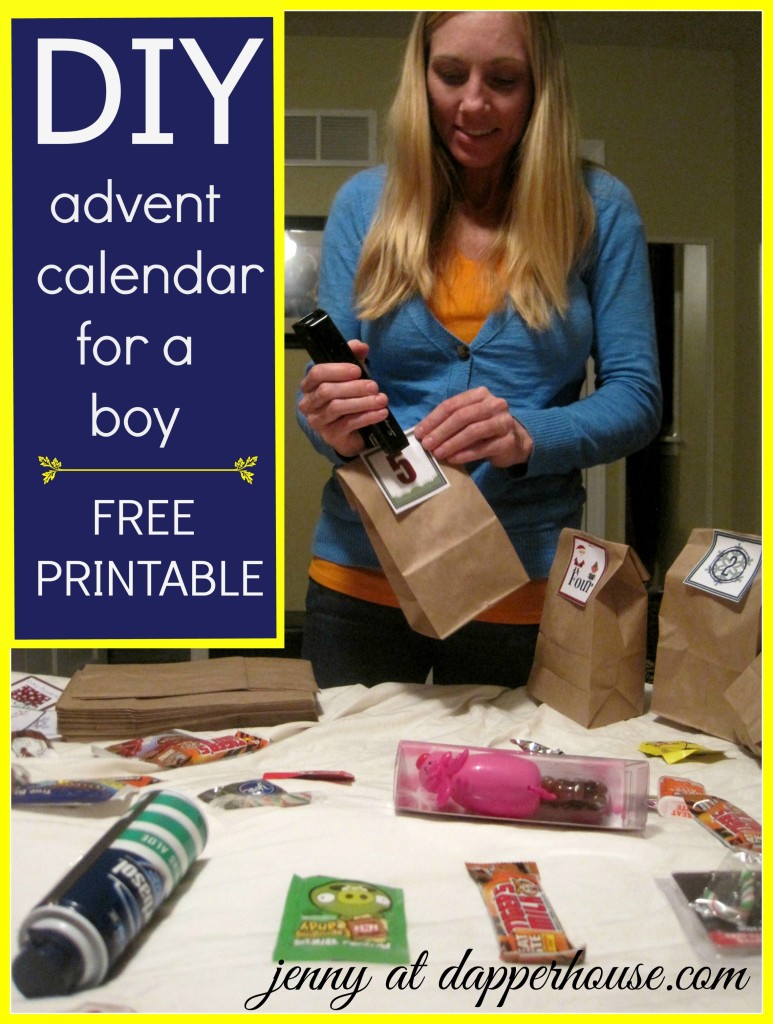 DIY Advent Calendar Ideas for Tween Boys (Free Printables) Jenny at