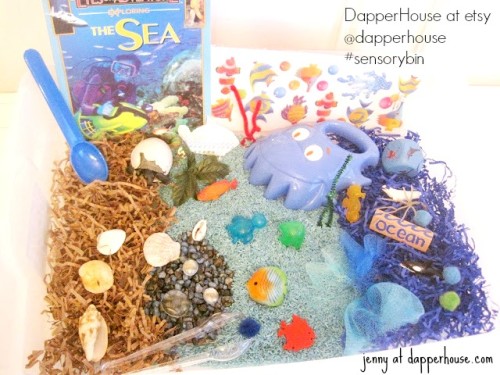 #sensorybin #autism #gifted @dapperhouse #ocean #sea theme early childhood