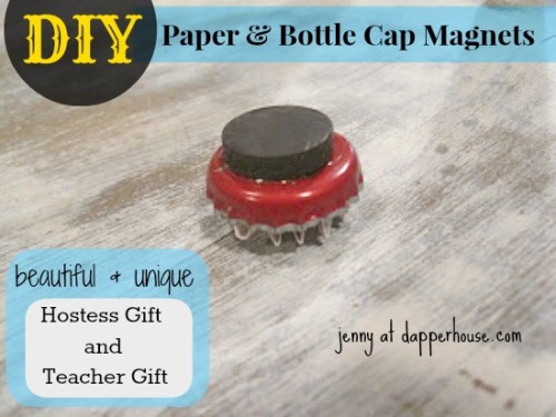 #DIY #paper #scrapbook #floral #buttons #magnet #fridge #gift #hostess #teacher @dapperhouse 3