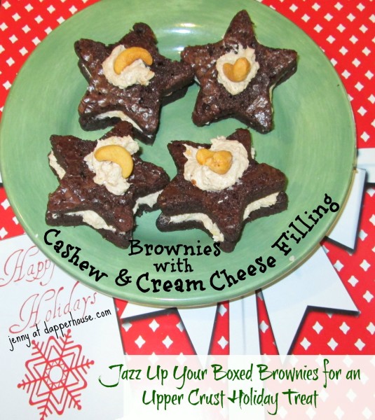 Jazz up your boxed brownies for a festive treat cashew #creamcheese