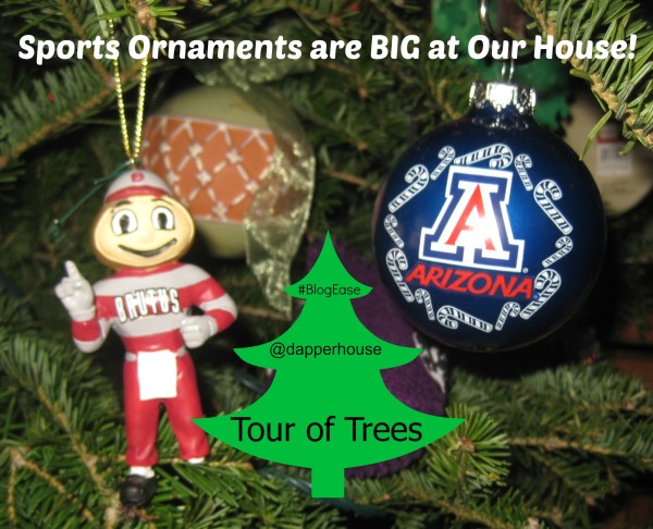 Sports ornaments are big at our house #BlogEase @dapperhouse
