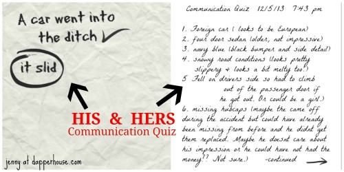 #couples #communication #quiz @dapperhouse #his #hers #dating #marriage #funny #humor