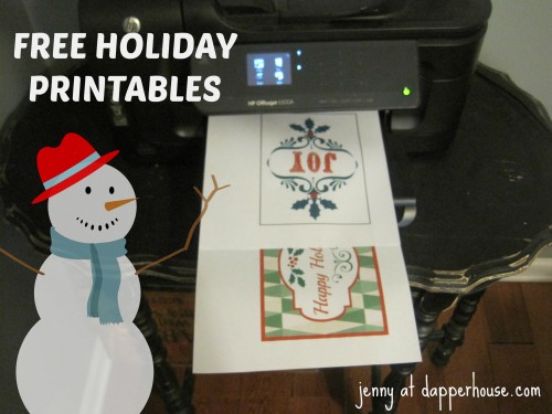 #free #christmas #printables #download @dapperhouse #banner #gift snowman free gift for you!