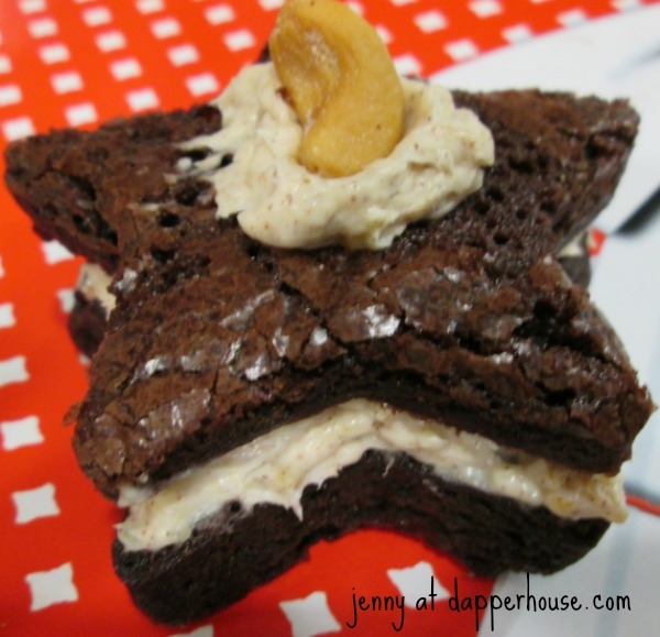 recipe for brownies from a box with cashews and cream cheese @dapperhouse fast and easy