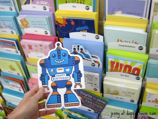 Hallmark Rewards Value Cards Walmart  Happy Birthday Robot Child #ValueCards #shop #cbias