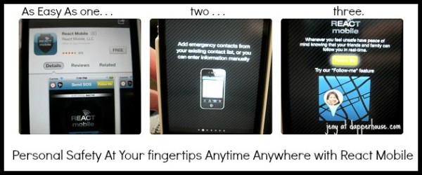 React Mobile App To keep you safe anywhere in the world easy as one two three Free Personal Saftey App