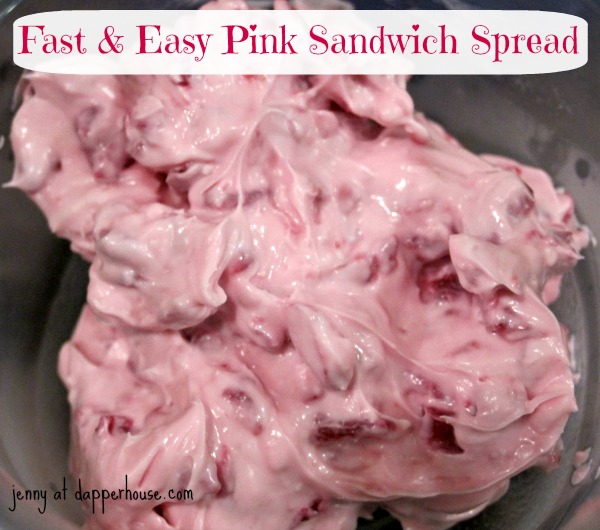 pink sandwich spread for special occasions tea valentines day birthday parties healthy fast and easy too @dapperhouse #recipe