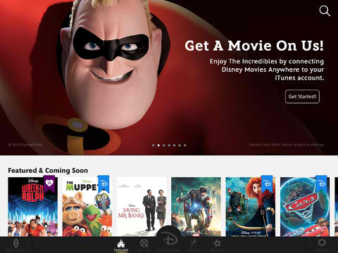 Disney Launches new Disney Movies On US with Fozen Release and free incredbles moive