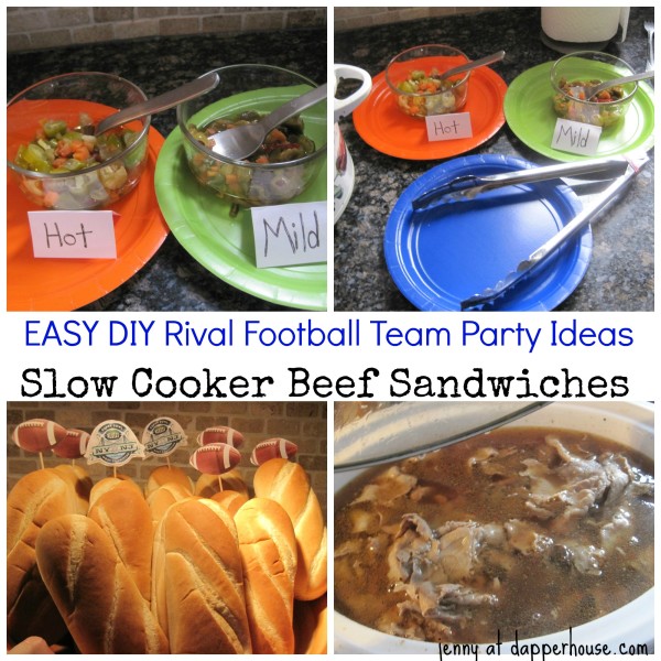 dueling tablescapes DIY ideas party slow cooker beef food recipe @dapperhouse