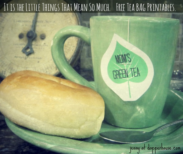 free printables for tea bag adornment @dapperhouse cool designs for everyone Green Tea