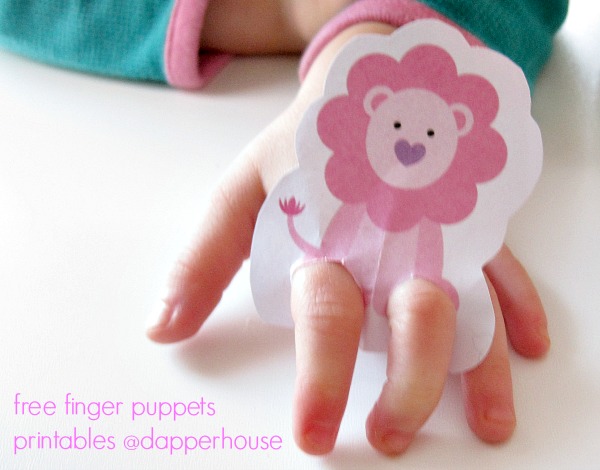 make these fun printable finger puppets for free @dapperhouse