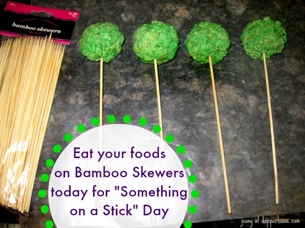 Eat your foods on bamboo skewers for Something on a Stick Day and make these sweet treats with your child @dapperhouse