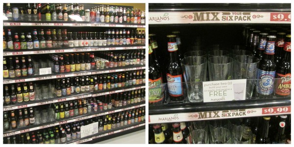 Every Craft Beer Imaginable where you can build your own six pack and get a free glass as well #MyMarianos