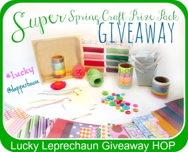 Lucky Leprechaun Giveaway Hop Super Spring Craft Prize Pack Win #giveaway #lucky @dapperhouse