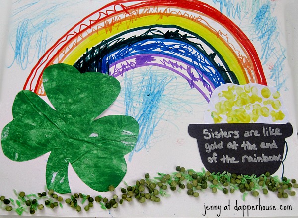 Multi media St Patrick's Day Themed Art lessons and craft activity tutorial for kids @dapperhouse