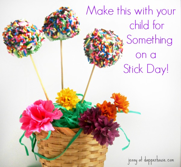 Spend time with your child celebrating the silly fun of Something on a Stick day! @dapperhouse DIY Recipe