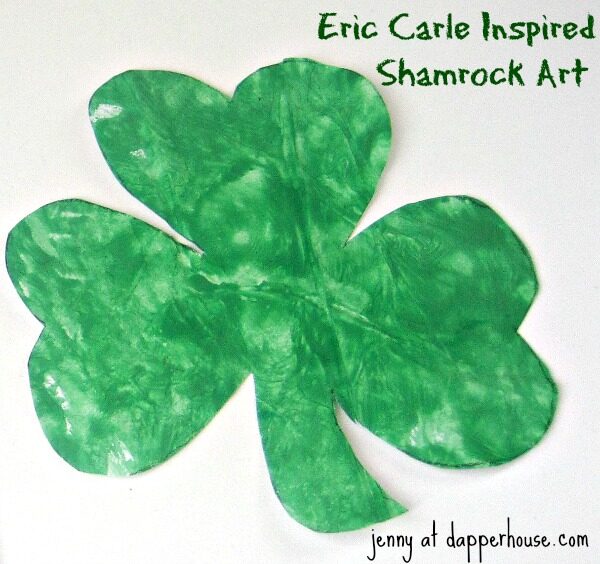 Eric Carle Inspired Shamrock Art