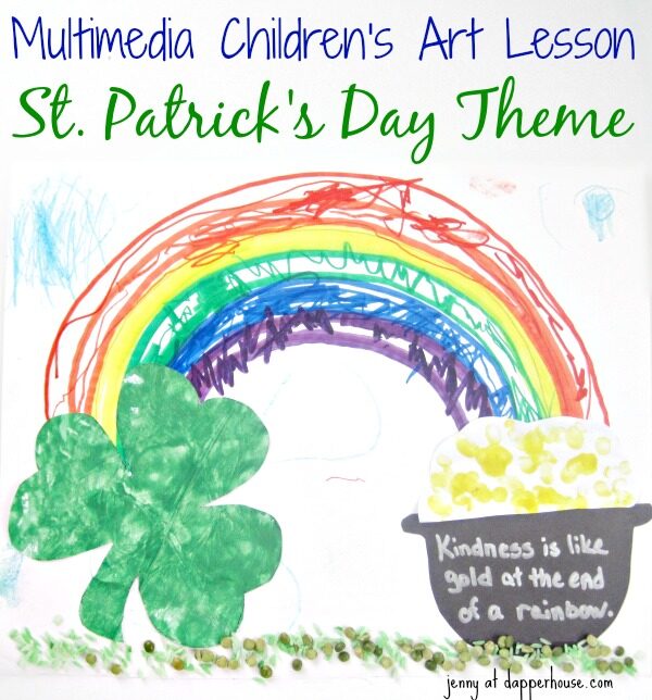 Multi-media Art & Craft Activity for St. Patrick’s Day in 4 Easy Steps