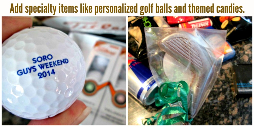 How to Make a Masculine Guys Night & Golf Weekend Gift Basket - Jenny ...