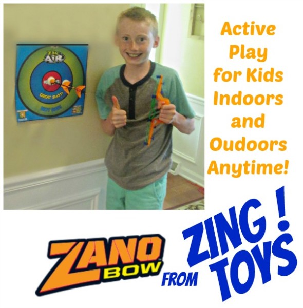 Zing Toys Zano Bow to encourage kids to be active indoors and out @dapperhouse great for hand eye coordination too!