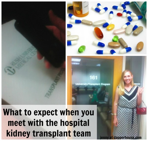 What to expect when you neet the kidney transplant team at the hospital @dapperhouse