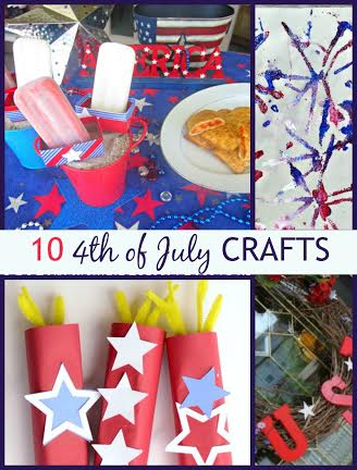 10 4th of July crafts Round up post for patriotic home and garden deor and fun with kids @dapperhouse