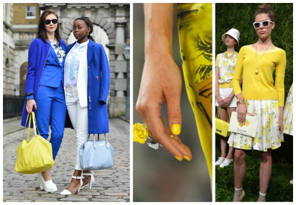 FALL 2014 Fashion Trends for Home and Style Yellow Blue White for Fall