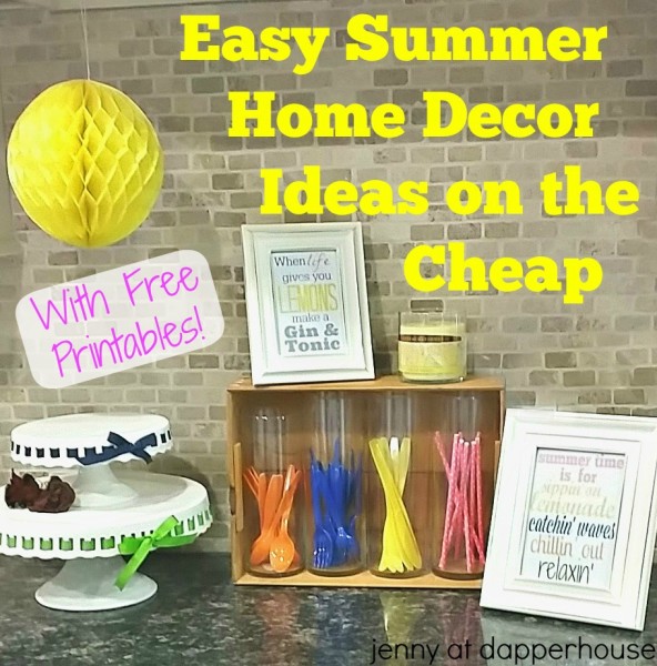 Free Summer Printables and DIY Decor ideas on the cheap! @dapperhouse