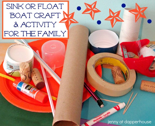 Sink or float Boat Craft & Activity for the Family @dapperhouse