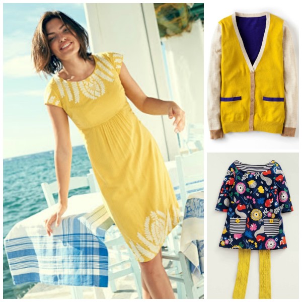 Yellow and Blue are the it colors trending for fall in home and family fashion @dapperhouse BODEN 2014