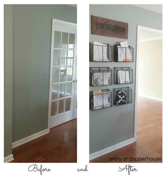 Before and After pics for family home organization and decor jenny at dapperhouse