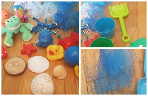 Create and Use an Ocean Sensory bin for babies too jenny at dapperhouse