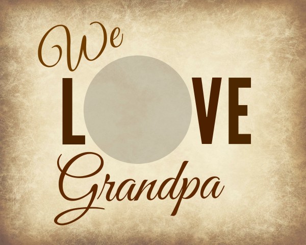 Free printables for We Love Grandpa Frame gift @dapperhouse