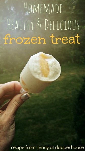 HEalthy & Delicious frozen treat made from avocado and banana and yogurt and more #recipe jenny at dapperhouse