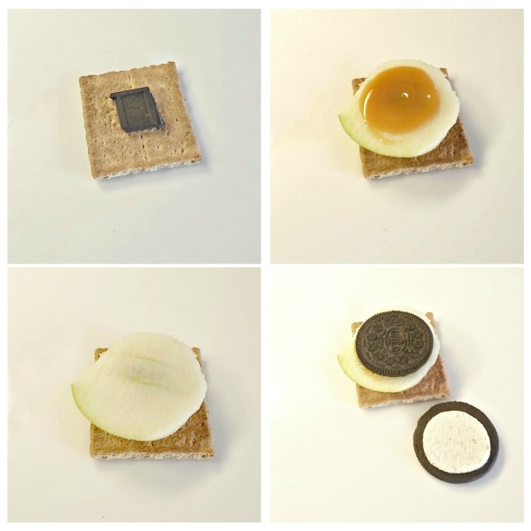 How to make a Tart Green Apple & Caramel S'mores Dessert #recipe jenny at dapperhouse