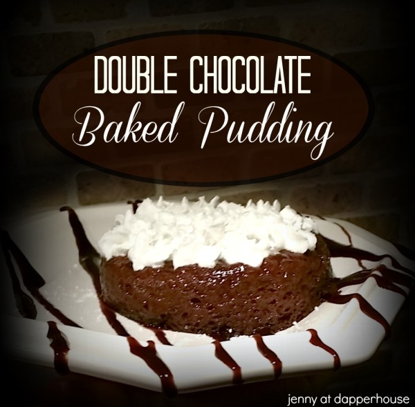 Healthy Ingredient double chocolate baked pudding recipe from jenny at dapperhouse #original #recipe