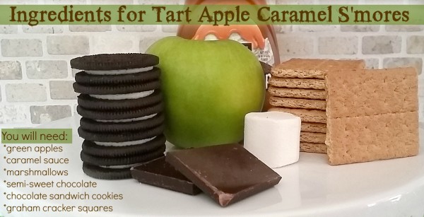 Ingredients for Tart Apple and Caramel S'mores Dessert @dapperhouse