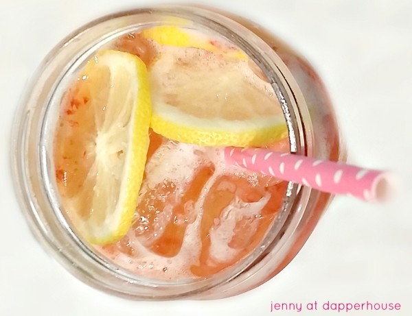 Make this new recipe for a gourmet pink lemonade for special events jenny at dapperhouse