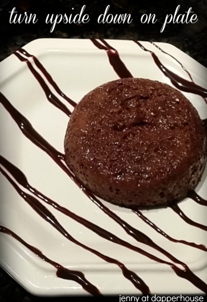 Turn ramekin upside down on to plate How to make Healthy Baked Pudding Original recipe from Jenny at dapperhouse