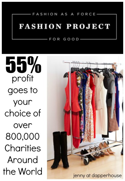 Fashion Project Shopping and Charitable Donation Site @dapperhouse #spon