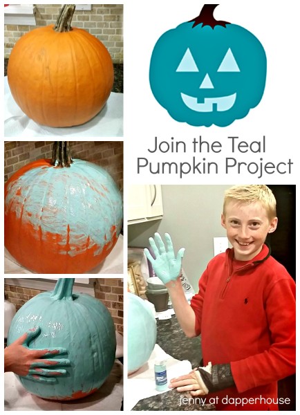 THe TEal Pumpkin Project to Support Food Allergies and Halloween @dapperhouse