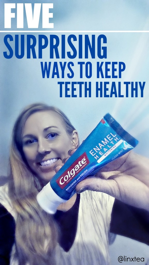 5 surprising ways to keep teeth healhty @dapperhouse #sponsored #ColgateEnamelHealth #MC @linxtea
