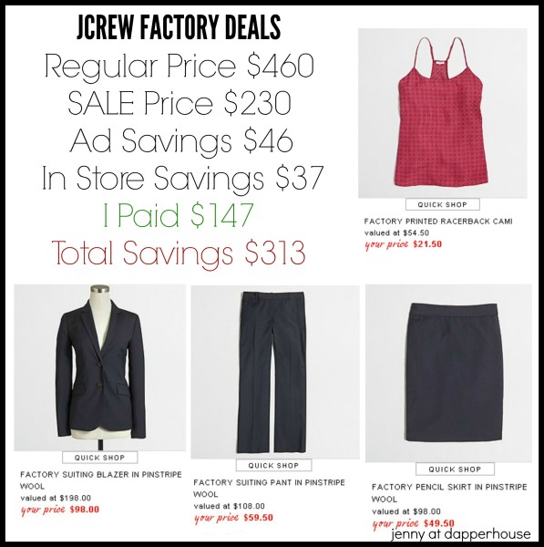 JCrew Factory Savings and Shopping deals @shopular jenny at dapperhouse Clothes Haul