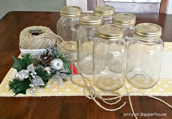 What you need to DIY mason jar lanterns for the Christmas Holiday! @dapperhouse