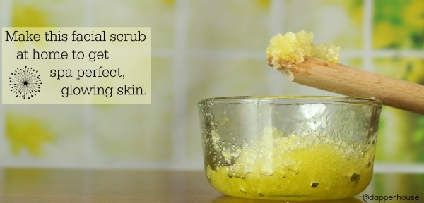 DIY Skin Spa treatments at home facial scrub jenny at dapperhouse #beauty #skincare