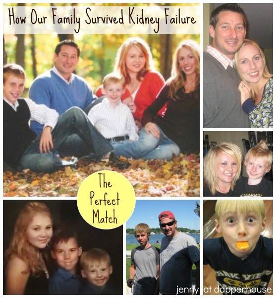 The PErfect Match - How our Family Survived Kidney Failure jenny at dapperhouse